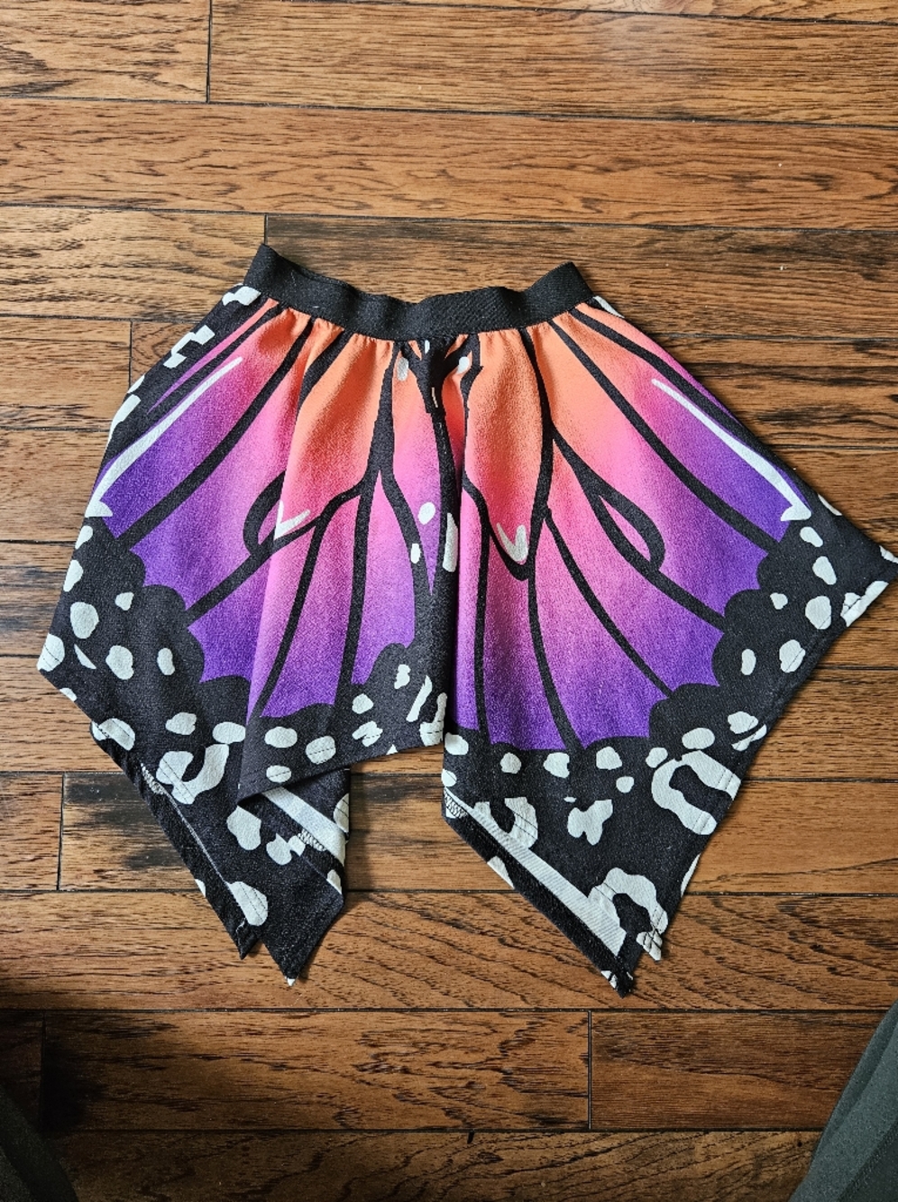 Girl's Size 8 Butterfly Wing Print Skirt in Purple and Coral
